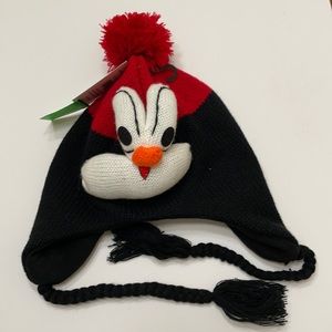 Solid Wing Adult Rooster Knitted Hat New